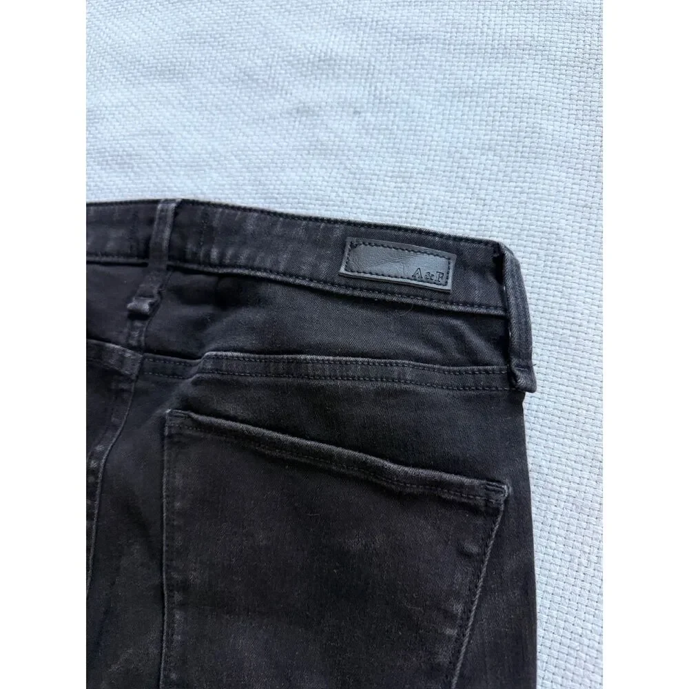 Abercrombie & Fitch Women's Skinny High Rise Jeans black pants sophisticated